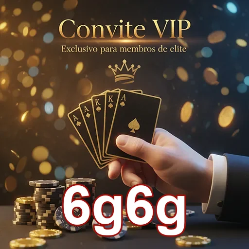 Convite VIP com design de cartas no site 6g6g, ideal para eventos exclusivos.